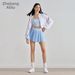 High-Waisted Slimming Yoga Mini Skirt For Women Elastic Anti-Exposure Tennis Skirt Casual Outerwear With Lined Pockets_ecoleips.com