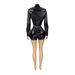 Women's Clothing Women's Two Piece Set Style Elastic Lapel Button Down Top With Accordion Pockets Culottes For Formal & Casual For Women_ecoleips.com