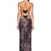 European And American 2024 Summer Fashion Trend Women's New Halter Neck Backless Slim Fit Printed Bodycon_ecoleips.com