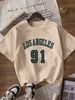 Women's Casual Round Neck Short Sleeve T-Shirt Multi-Color Style Simple Fashionable Sports Top Solid Printed Loose Fit_ecoleips.com