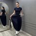 Summer New Style Women's Casual Elegant Suit Short Sleeved T-Shirt And Wide Leg Pants Clothing Set_ecoleips.com