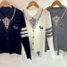Design Academy's New Youthful Puppy Coat, Embroidered Spring And Autumn Knitted Four-strand Cable Long-sleeve Top,_ecoleips.com
