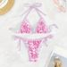 2025 New Bikini Two Piece Swimsuit Sexy Strappy Design European American Print Women's Swimwear_ecoleips.com