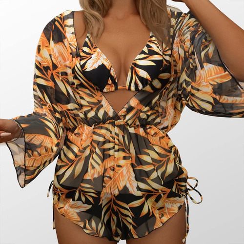 Women's Clothing Three Piece Swimsuit Bikini Swimsuit Bikini_ecoleips.com