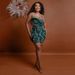 Women's Clothing Sexy Suspender Hot Diamond Dress With Spliced wool Clauses_ecoleips.com
