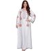 Women's Clothing Middle Robe Embroidered Embroidered Abaya Dress Long Skirt Dubai_ecoleips.com
