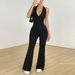 Voya Women's Nude Hollow Back Tight Fitting Jumpsuit, Summer New One-piece Outfit, Hip Lifting And Fitness Jumpsuit_ecoleips.com