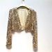 Aria Basics Aria Basics High-End European And American Export Sequin Vacation Style Short Jacket Women's Fashion Beaded Small Blazer Unique Top_ecoleips.com