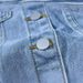 Women's Clothing Retro Blue Denim Loose Vintage Blue Denim Jacket - Relaxed Fit Korean Style Oversized Coat With Distressed Details For Men & Women_ecoleips.com