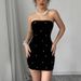 Elegant Off-Shoulder Sleeveless Bodycon Midi Dress for Women Cocktail Party Wear_ecoleips.com