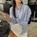 Baoji Women's Loose Fitting Linen Shirt Spring Summer Old Fashion Style Casual Linen Top Fashionable Commuter Shirt Jacket_ecoleips.com