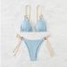 Women's Clothing New Swimsuit Women's Bikini Two Piece Sexy Lace Up Beach Vacation Swimsuit_ecoleips.com