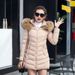 Women's Clothing Winter New Cotton Padded Jacket Women's Mid Length Slim Fit Cotton Padded Jacket Large Fur Collar Down Cotton Padded Jacket Women_ecoleips.com