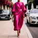 Women's Elegant Beaded Satin Design Dress For Commuter Temperament_ecoleips.com
