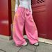 Unisex American Style Relaxed Star Print Wide Leg Sweatpants Drawstring Casual Drapey Versatile Straight Leg Loose Fitting Trousers_ecoleips.com