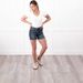 Summer New Arrival Women's Slim Fit Denim Shorts High Elasticity Comfortable Style Frayed Hem In Stock_ecoleips.com