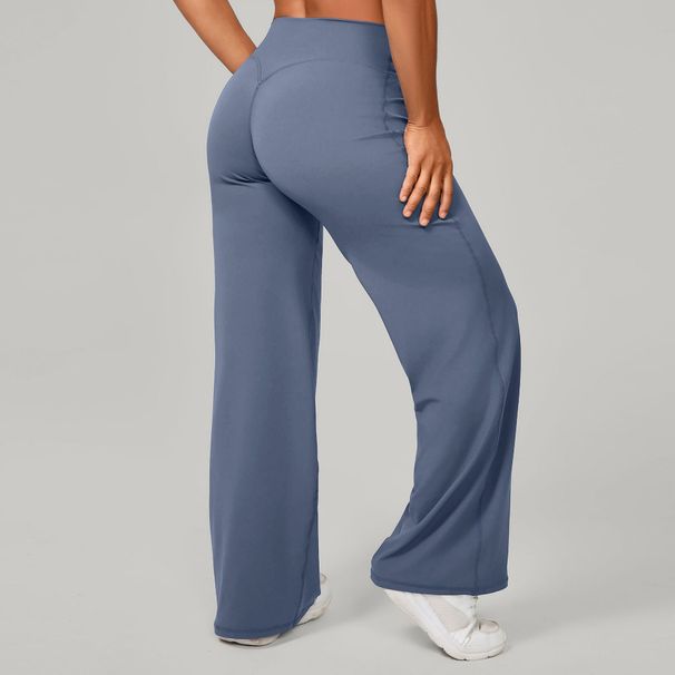 Women's Pilates Straight Yoga Pants Versatile Loose Wide Leg Sports Fitness Running Hip Pants_ecoleips.com