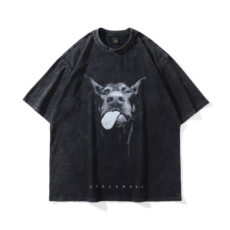 Foreign Trade Wholesale Pure Cotton Star Print Short Sleeve T-Shirt For Women, Ins Japanese Harajuku Style, Loose Fit,_ecoleips.com