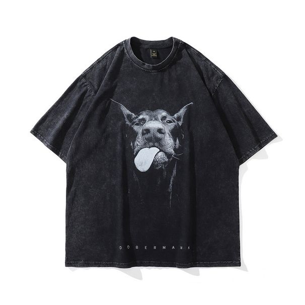 Foreign Trade Wholesale Pure Cotton Star Print Short Sleeve T-Shirt For Women, Ins Japanese Harajuku Style, Loose Fit,_ecoleips.com