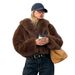 Fox Fur Coat Women's Cropped Autumn And Winter Fur Coat Young And Versatile Plush Women's Clothing_ecoleips.com