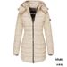 girl 2025 New Winter Korean Style Women's Jacket Mid-Length Slim Fit Warm Down Cotton Coat Black_ecoleips.com