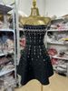 Verve New Sexy Backless Strapless Rhinestone Decorated Bodycon Mini Party Dress Evening Gown Women's Fashion_ecoleips.com
