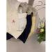 Korean-Style Women's Polo Collar Knit Top Summer Short Sleeve Shirt Bow Embroidery Cropped Fit Relaxed Shoulder Sweet Chic_ecoleips.com