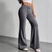 K Women's New Fashion Drawstring High Waist Casual Trumpet Pants Casual Pants For Women_ecoleips.com