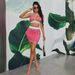 Women's European American Style Printed Swimsuit Skirt Two Piece Set Sexy Casual Comfortable Spring/Summer Clothing_ecoleips.com