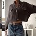 Diyun European And American Casual Woolen Long-Sleeve Coat Sweater Women's Fashion 2025 Autumn Winter_ecoleips.com