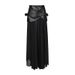 K Dark Style Patchwork Design Long Skirt, New Floor Length Leather Patchwork Skirt_ecoleips.com