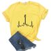 European And American Cross-border Foreign Trade Women's Clothing, Round-neck Printed Short-sleeve T-shirt With Musical_ecoleips.com