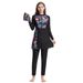 Women's Clothing Patchwork Swimsuit Conservative Swimsuit_ecoleips.com