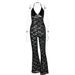 Women's Clothing Spring New Sexy Fashion Hollow Lace Perspective Backless Halter Neck Slim Fit Jumpsuit Trousers Women Summer_ecoleips.com