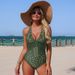 Women's Woven One Piece Swimsuit Sexy Style Vacation Look Regular Fit Polyester Spring/Autumn Summer Winter_ecoleips.com