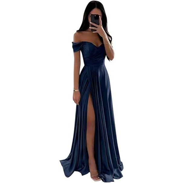 European American 2025 New Cross-Border One-Shoulder Sexy Dress For Banquets, Performances, Elegant Solo Shows,_ecoleips.com