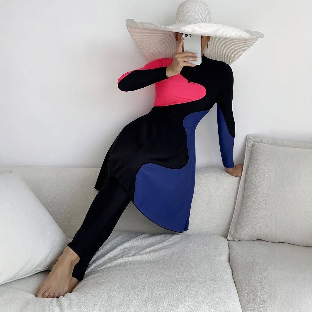 Women's Clothing Sun Protection Beachwear Set Long Sleeve Women's Swimwear Two-Piece Suit For Beach Activities Suitable For Various Regions_ecoleips.com