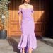 Women's French Lace Fishtail Dress - Slim Fit Suspender Skirt With Fishbone Detailing (Elegant & Fashionable)_ecoleips.com