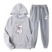 Lil Peep Bear Sportswear Men's Hoodies And Sweatpants Set Autumn Winter Comfortable Streetwear Clothing_ecoleips.com