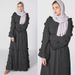 Verve Cardigan Abaya Robe With 3D Floral Patterns Muslim Long Dress Women's Clothing_ecoleips.com