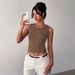 Voya Women's Fashion Temperament Elegant Style T-shirt Back Bow Design Sense Top_ecoleips.com
