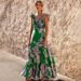 Women's Printed Swim Dress With Detachable Skirt - Vacation Cover-Up Swimsuit_ecoleips.com