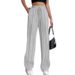 Women's New High Waist Loose Comfortable Wide Leg Pants Casual Sports Pants Straight Leg Pants For Women_ecoleips.com
