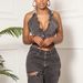 Women’s Clothing sexy ladies tops hot girls heavy washed denim vest_ecoleips.com