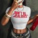 2025 Qi Duo Summer Hot Sale Cross-Border European And American Trendy Cool Letter Spicy Girl Print Slim Cropped Top_ecoleips.com