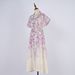 Women's Clothing Dress Lapel Printed Long Skirt Belted Single Breasted Fairy Skirt_ecoleips.com