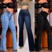 Women's Clothing Elastic Waistband High Waisted Stretch High-Waisted Stretch Flare Jeans For Women – Slim Fit Bootcut Denim Pants With Tummy Control_ecoleips.com