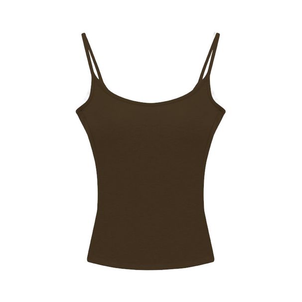 Spring Summer Lightweight Camisole For Women With Beautiful Back Design, High Elasticity, Built-in Chest Pads, Side_ecoleips.com