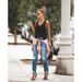 New Denim Temperament Ripped Trousers Wish Internet Celebrity Women's Casual Trousers_ecoleips.com