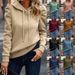 Stylish Women's Hooded Long Sleeve T-Shirt - Oversized Casual Pullover With Stacked Sleeves, Soft Polyester Fabric, Trendy Streetwear In 9 Colors_ecoleips.com